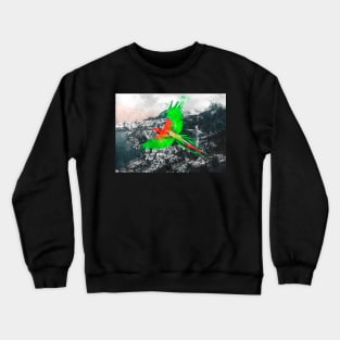 Parrot over the Rio de Janeiro sketch Crewneck Sweatshirt